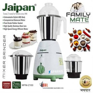 Jaipan Family Mate 1000W Blender Mixer Grinder