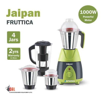 Jaipan Fruttica 1000W Mixer Grinder Blender